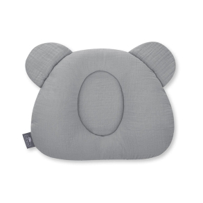 Musselin Babypute Panda GREY