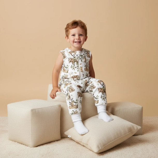 SOVEPOSE/NATTPOSE MED BEN 6-12 mnd HAPPY BEAR 1.0 TOG