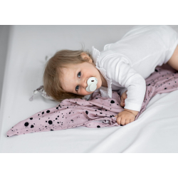 2-pack SWADDLE / GULPEKLUT - Bambus Dots grey&pink