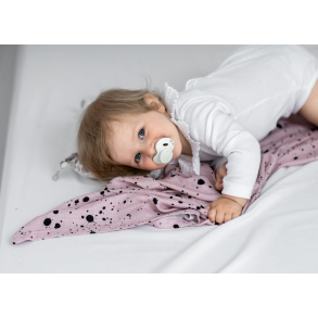 2-pack SWADDLE / GULPEKLUT - Bambus Dots grey&pink