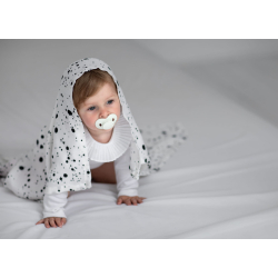 2-pack SWADDLE / GULPEKLUT - Bambus Dots grey&pink