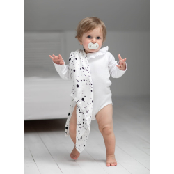 2-pack SWADDLE / GULPEKLUT - Bambus Dots grey&pink
