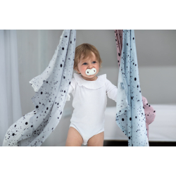 2-pack SWADDLE / GULPEKLUT - Bambus Dots grey&pink