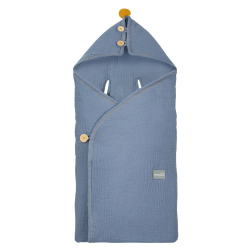 MUSSELIN BILSTOLPOSE / BABYWRAP DENIM 1.5TOG
