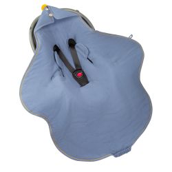 MUSSELIN BILSTOLPOSE / BABYWRAP DENIM 1.5TOG