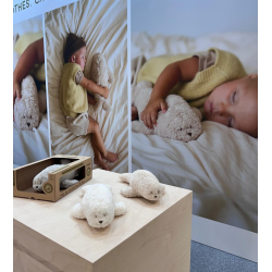 MOONIE SEL  2.0 ORGANIC SAND Sovebamse med lyd og lys