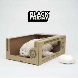 MOONIE SEL  2.0 ORGANIC SAND Sovebamse med lyd og lys