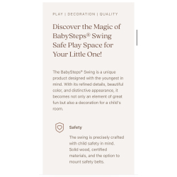 HUSKE VELVET SWING SAND