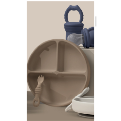 TALLERKEN med inndeling og sugekopp - BLUE