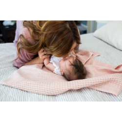 Waffel babyteppe SAND 100x80cm