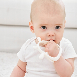 BITELEKE Reindeer PURPLE, Smily Mia Buddy Never Drop Silicone Baby Teething Toy 