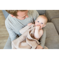 Waffel babyteppe SAND 100x80cm