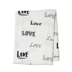 SWADDLE MUSSELIN / GULPEKLUT LOVE - 120cm x 120cm