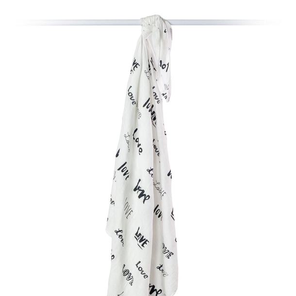SWADDLE MUSSELIN / GULPEKLUT LOVE - 120cm x 120cm