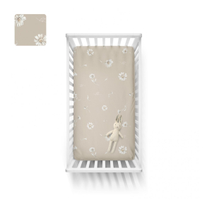 Laken til sprinkelseng 60x120cm GOOSE FAMILY