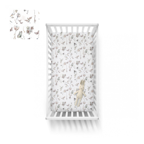 Laken til sprinkelseng 60x120cm NATURE