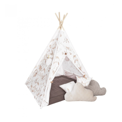 TIPI TELT BOHO Premium tipi med lekematte og puter
