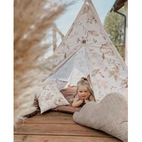 TIPI TELT BOHO Premium tipi med lekematte og puter