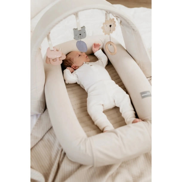 BABYNEST SMART 4in1 Modular Baby Nest with Sounds &amp; Toys &amp; Babygym SAND