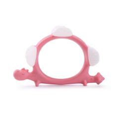 BITELEKE DINO ROSA - Smily Mia The Dinosaur , Soft &amp; Durable Silicone Teether