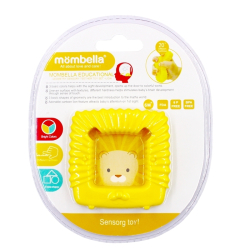 Mombella Geometric BITELEKE Geometry Sensory Lion Teether - Yellow