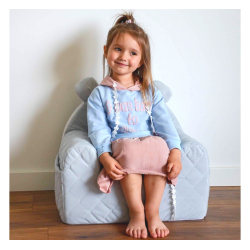 Velvet lenestol barn SAND Babyens frste lenestol