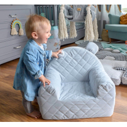 Velvet lenestol barn SAND Babyens frste lenestol