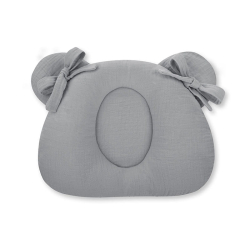 Musselin Babypute Panda GREY