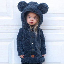 TEDDY HELDRESS - FUZZY BROWN JUMPSUIT 