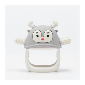 BITELEKE Reindeer GREY, Smily Mia Buddy Never Drop Silicone Baby Teething Toy 