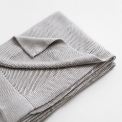 BAMBUS BABYTEPPE - GREY - 80X100cm - BOLO