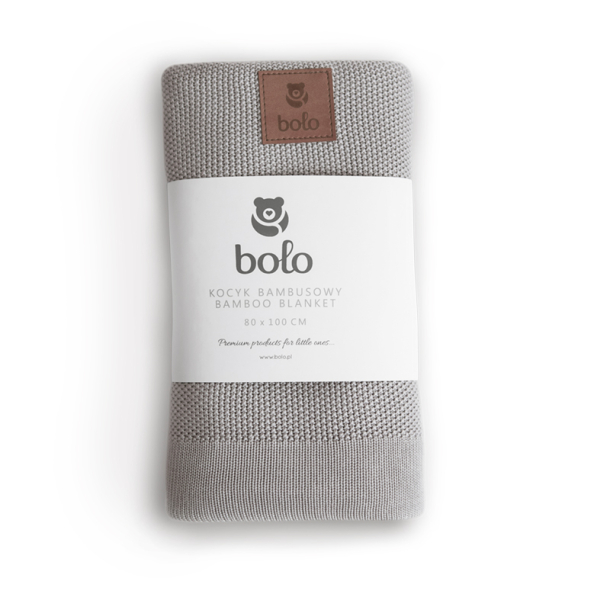 BAMBUS BABYTEPPE - GREY - 80X100cm - BOLO