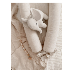 Babynest og sengekant 2i1 - LIN NATURE BEIGE