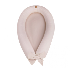 Babynest og sengekant 2i1 - LIN POWDER ROSE