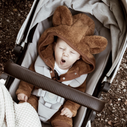 TEDDY HELDRESS - BEIGE EARED JUMPSUIT 