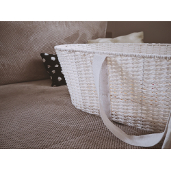 MOSESKURV HVIT inkl MADRASS 