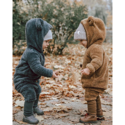 TEDDY HELDRESS - FUZZY BROWN JUMPSUIT 