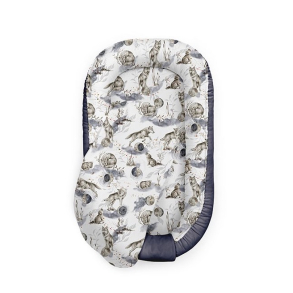  BABYNEST Wolf Moonlight - nightshadow blue