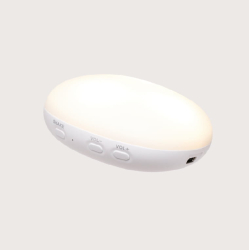 MOONIE KANIN 2.0 ORGANIC SAND Sovebamse med lyd og lys