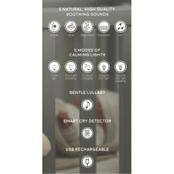 MOONIE PAKKEPRIS Kanin med lyd og lys + Biteleke GRAY