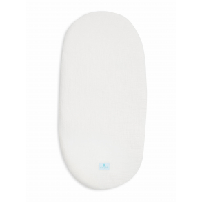 Laken Vogn/Vugge/Moseskurv Musselin HVIT