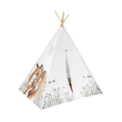TIPI TELT FOX Premium tipi med lekematte og puter