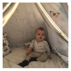 TIPI TELT HAPPY BEAR Premium tipi med lekematte og puter