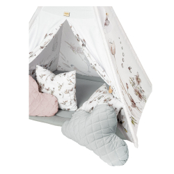 TIPI TELT BOHO Premium tipi med lekematte og puter