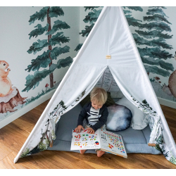 TIPI TELT BOHO Premium tipi med lekematte og puter