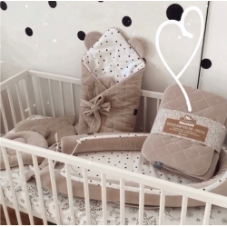 BABYNEST VELOUR DOBBELTSIDIG SAND