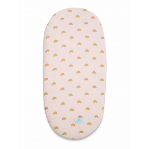 Laken Vogn/Vugge/Moseskurv Musselin Rainbow