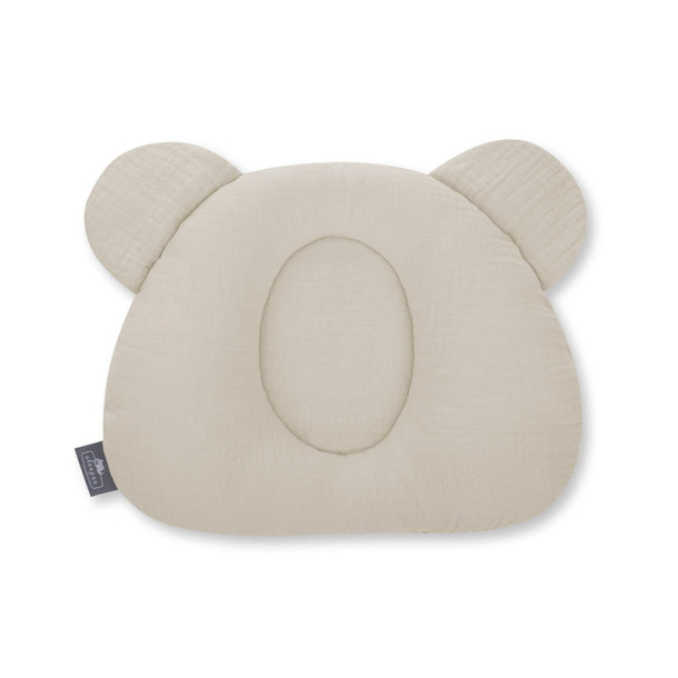 Musselin Babypute Panda SAND