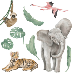 Veggklistremerke - Safari I  / WALLSTICKER SAFARI I