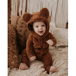 TEDDY HELDRESS - BEIGE EARED JUMPSUIT 